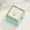 Tidless Initial Necklace with Heart Pendant – Gold / D