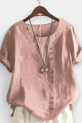 Tilde – Short-sleeved blouse – Purple / S