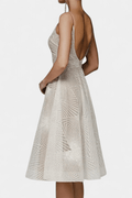 Trine – Embroidered dress – Champagne / S
