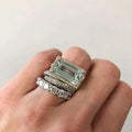 Trine – Turquoise ring set – 16