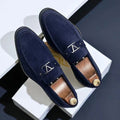 Verona Chic Suede Loafers – Blue / 42