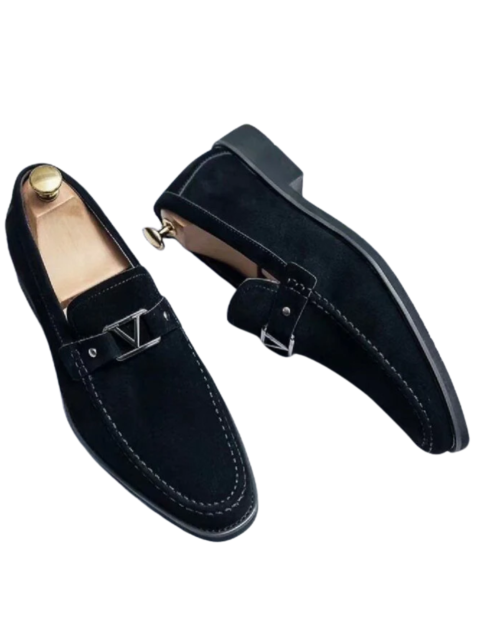 Verona Chic Suede Loafers – Blue / 40