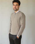 Vilhelm – Basic Half-Zip Jumper – Blue / XS
