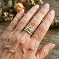 Vintage Engagement Ring Rotating in Gold and Silver – 16