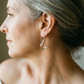 Vintage Gold Plated Dangle Earrings – image 2