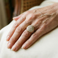 Vintage Round Gold Ring with Diamond – 16