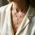 Vintage necklace with pearl pendant – image 2