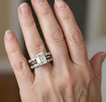 Vintage ring in silver with shiny layers – 18