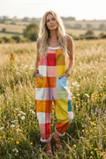 Comfortable printed overalls