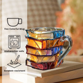 Taza 3D Artesanal Única para Amantes de los Libros